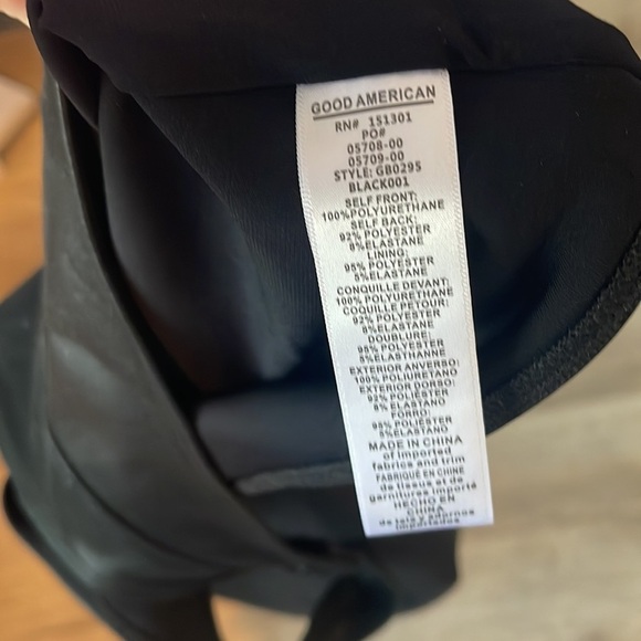 Good American Faux Leather Bodysuit sz 4 - Picture 10 of 10